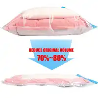 5 Pack Vacuum Storage Bag For Clothes Space Saving Air Pump Sealed Transparent Compression 40x60 60x80 80x120 Home Organizer 2