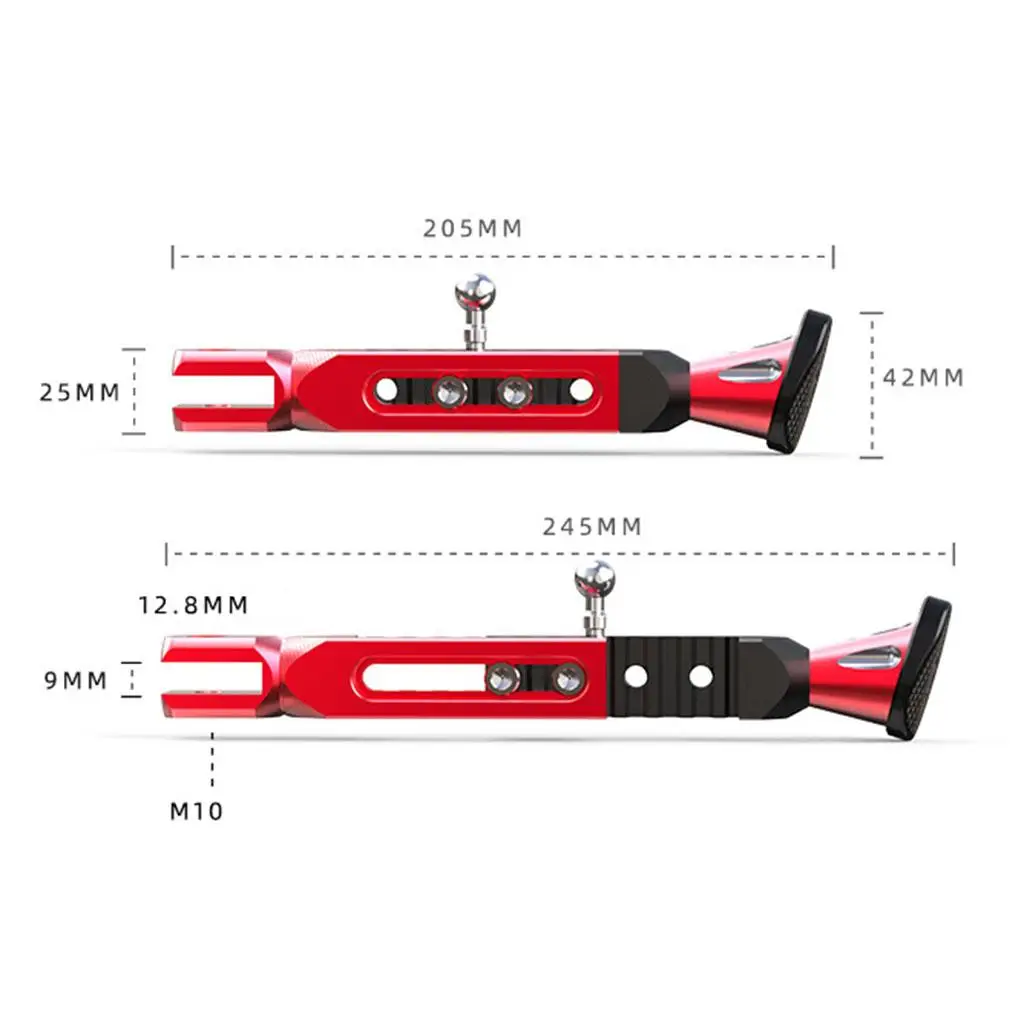 Non-slip CNC Motorcycle Kickstand Foot Brace Parking Leg Foot Side Stand
