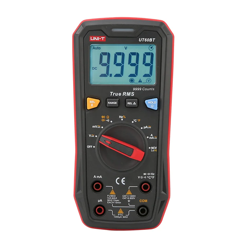UNI-T UT60BT Digital Smart Multimeter 1000V AC DC Voltmeter Ammeter Frequency Meter Capacitor Temperature Tester Bluetooth-compa