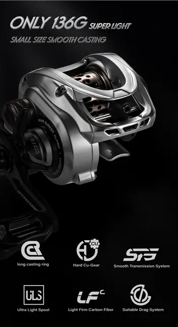 SOLOKING ACURA HICC50 136g Ultralight Baitcasting Reel BFS Fishing Reel  7.1/8.1 Gear Ratio Saltwater 10+1BB 4KG Power Baitcaster - AliExpress