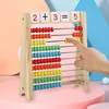 Classic Wooden Educational Counting Toy 100 Beads Preschool Math Learning Toys Montessori Number Arithmetic Abacus Toddler Gift 3