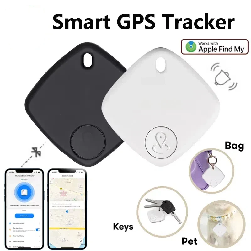 Mini Smart GPS Tracker Device Apple Find My APP Smart Tag Anti Lose Reminder Device Locator Key Kids Finder Wireless