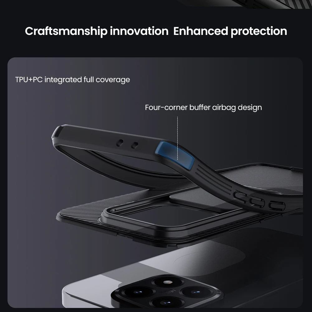 Für Xiaomi 15t Fall NILLKIN Ausgestattet Fall Camshield Super Frosted Shield Fall Objektiv Schutz Abdeckung Für Xiaomi 15t – Detail 6