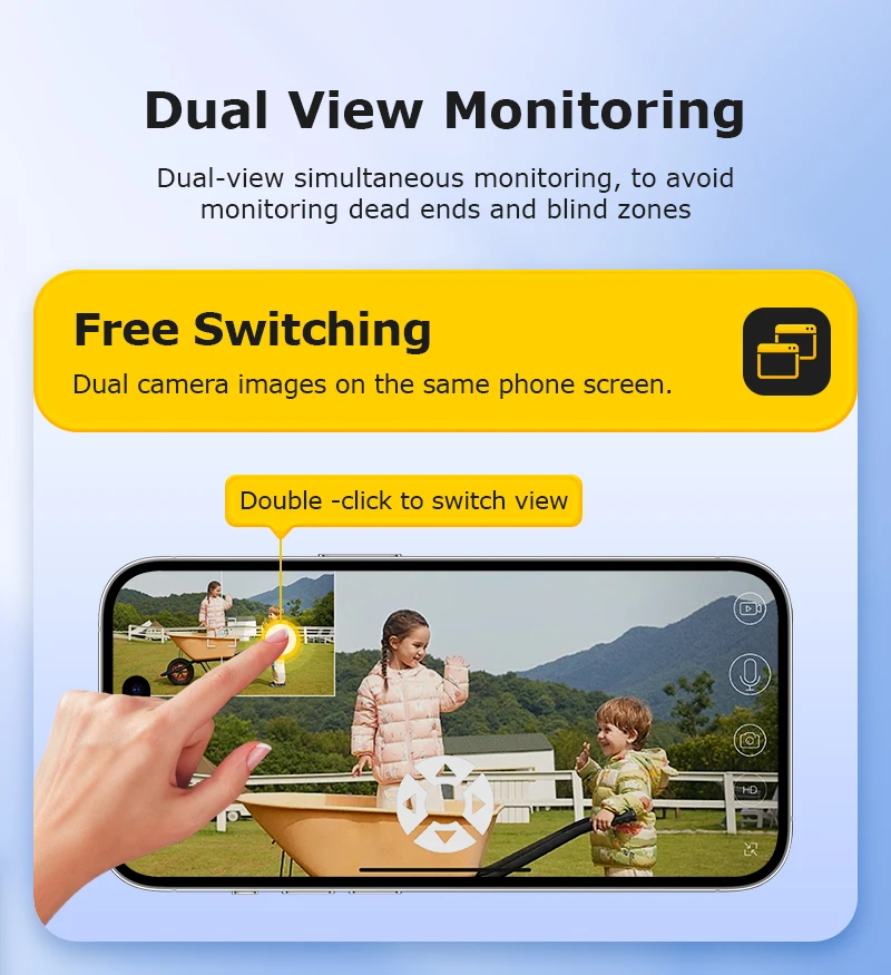 6K 12MP 4G SIM Solar Security Camera 60X ZOOM Dual Lens 360° View Outdoor WiFi I