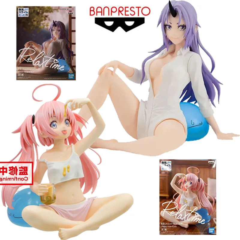 

Оригинальная фигурка Bandai Relax time That Time I Get Reincarnated As A Slime Аниме Фигурка Shion игрушки для детей Подарки Модель