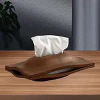 Wooden Tissue Box Cover Tabletop Ornament Paper Napkin Holder Napkin Paper Case for Vanity Bedroom Dresser Desk Home Decor 1