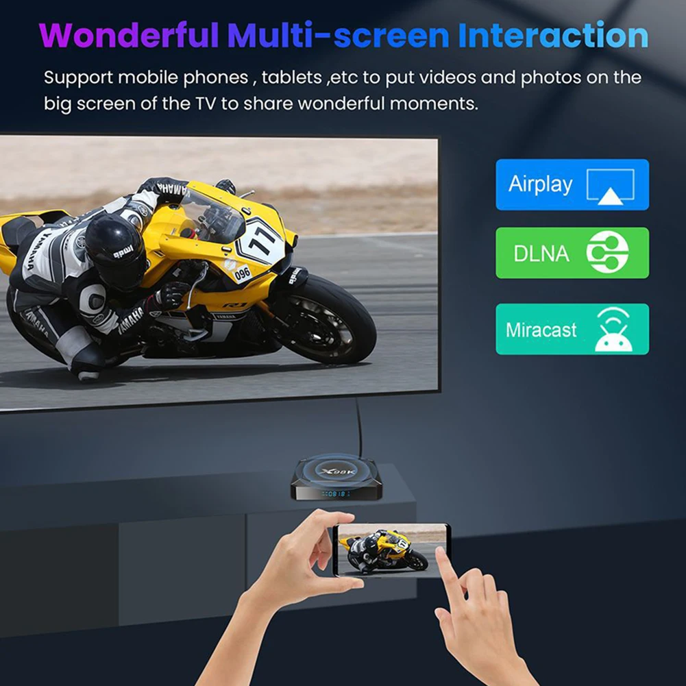 Androids 13 Smarts Tv Box Con Multi Interfaccia Potente Lettore Medias Multifunzionale Per Il Gioco Televisivo