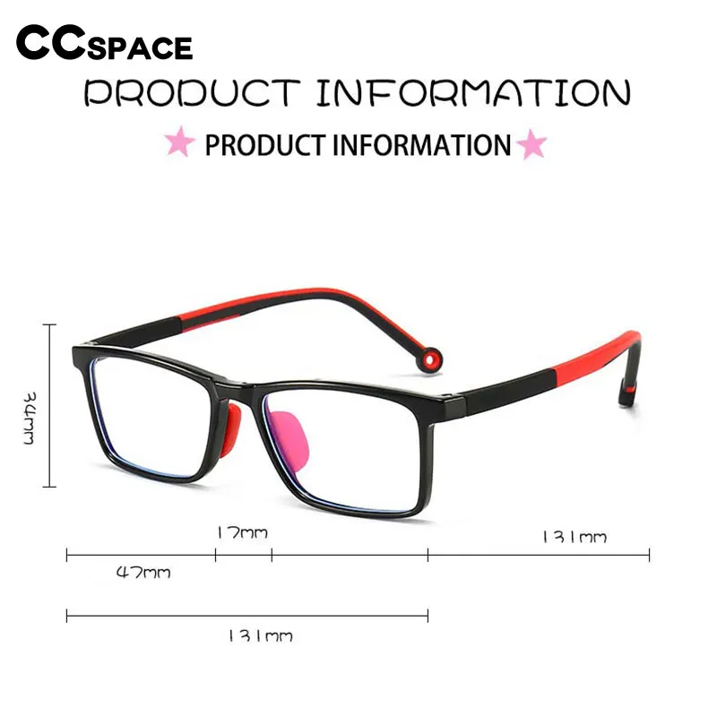 Square Fashion Boy Girls Glasses Frame Flexible Ultralight Kids Optical Clear Silicone Eyeglasses Uv400 54673 kids glasses,optical spectacle frames