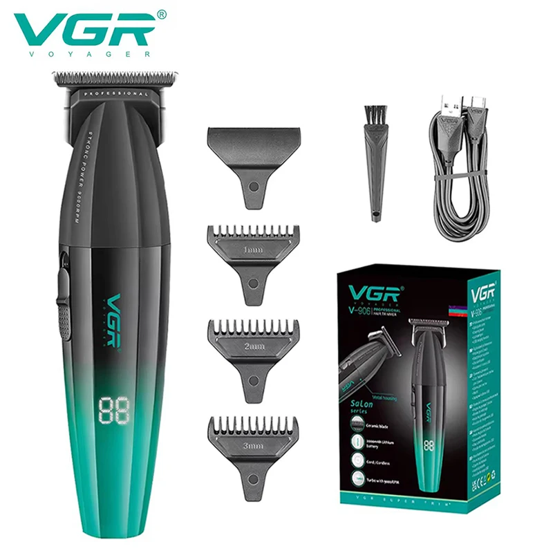 VGR Barber Electric Hair Trimmer For Men Rechargeable Beard Hair Clipper with 9000RPM Motor Haircut V-906 hair clipper,hair trimmer