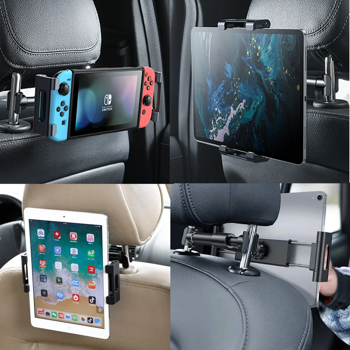 4.7-12.9 inch Universal Car Tablet Phone Holder For iPad Air Pro Tablet Car Holder Back Seat Mount Phone tablet holder mobile phone holder