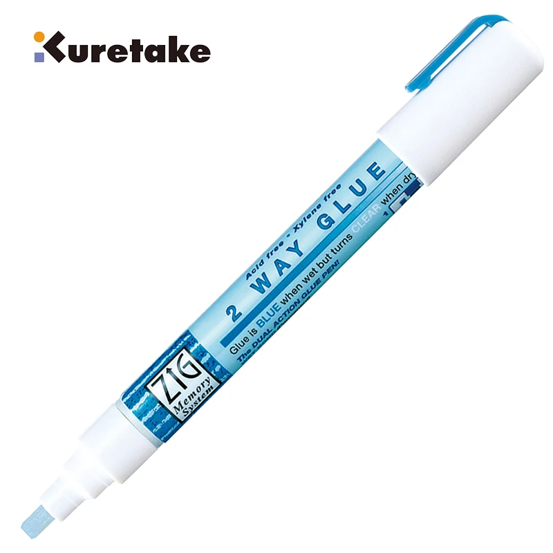 Glue Pen Zig Kuretake Memory System 2 Way Japan 1mm 2mm 4mm 15mm DIY