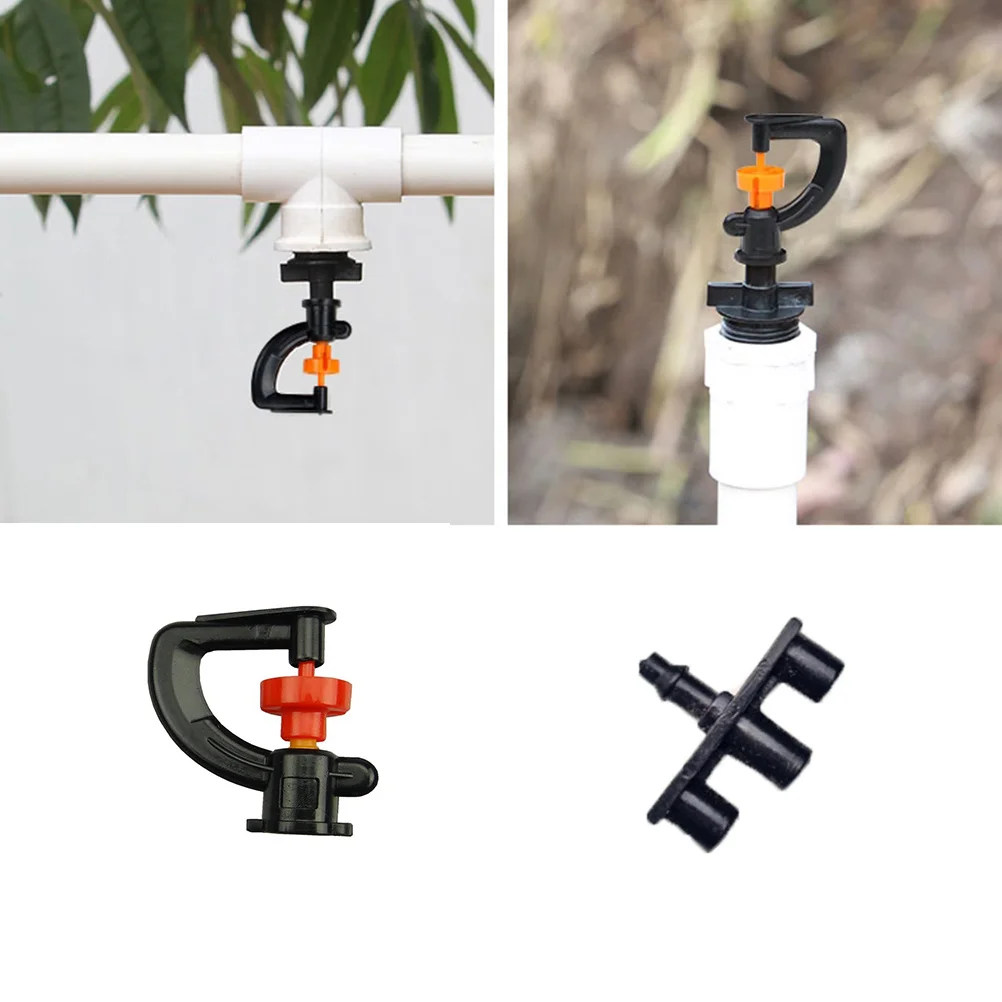 

10 Pcs Micro Sprinkler 360 Degree Rotating Type Suspension Nozzle for Yard Hose