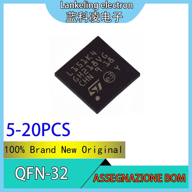

(5-20PCS)STM8L151K4U6TR STM STM8L STM8L151 STM8L151K4 STM8L151K4U6 IC Chip 100% Marke Neue Original MCU QFN32