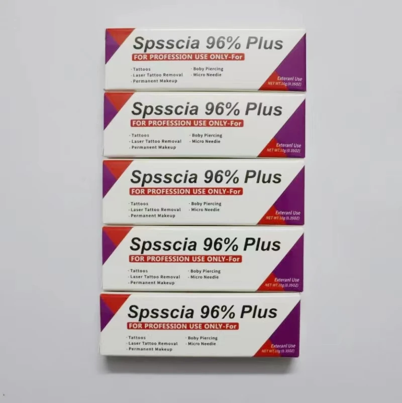 Sposscia 96% Plus クリーム 10個セット 新しい Spsscia 96%% タトゥー クリーム アートメイク前マイクロブレー
