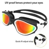 Anti-fog UV protective lenses for men and women waterproof and adjustable silicone swimming glasses polarized swimming glasses 6