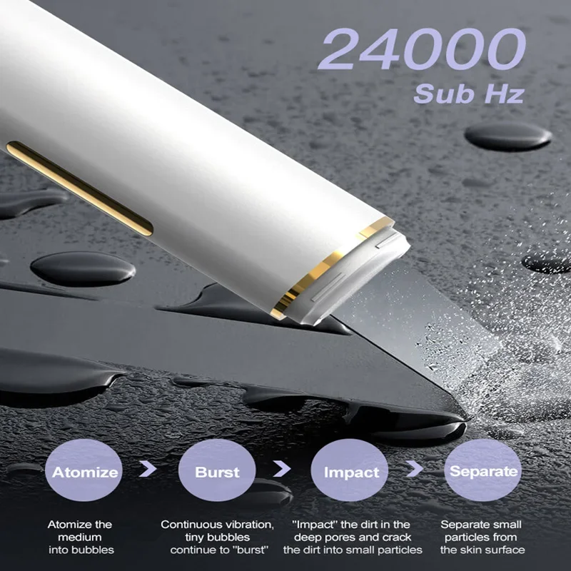 Portable Electric Deep Ceansing Sonic Peeler USB Facial Skin Scrubber Peeling Machine Face Ultrasonic Skin Scrubber At home