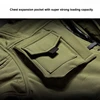 Outdoor Men Shark Skin Soft Shell Set Fleece Warm Tactics Suit Multi Pocket Wear-resistant Charge Jacket+Waterproof Pant 2-piece 5