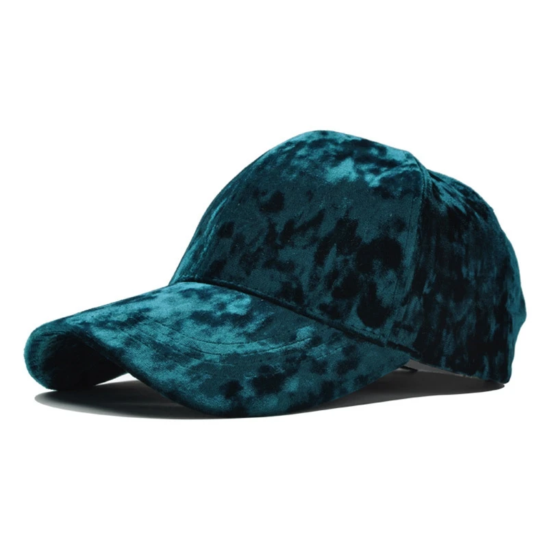 Gold Velvet Adjustable Solid Color Men Baseball Cap Sun Protection Spring Autumn Unisex Korean Version Dad Hat Snapback 4