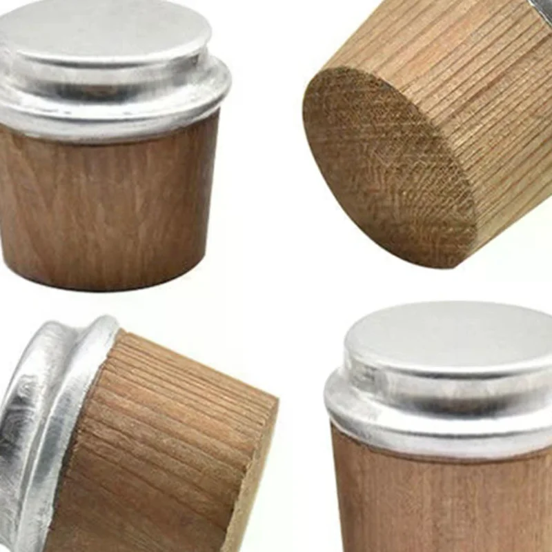 2 Pcs Wood Thermos Stopper Sealed Safe Durable Vacum Flask's Cork Plug Lid Cap Bottle Cork Plug Replace ​Kettle Accessories Tool