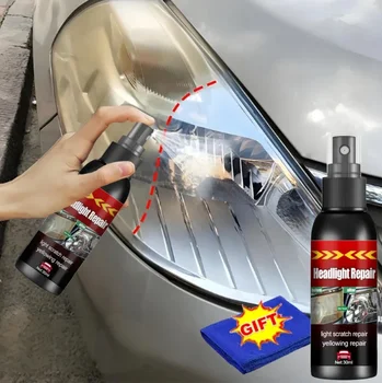 Car Headlight Restoration Fluid – Quickly removes yellowing and scratches, restores clarity and shine, and improves night-time driving visibility.