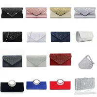 Fashionable OL Diamond Embedded Evening Bag Luxury High-End Sensation Ball Bag Cross-Border Vintage Polyester Fiber Bag