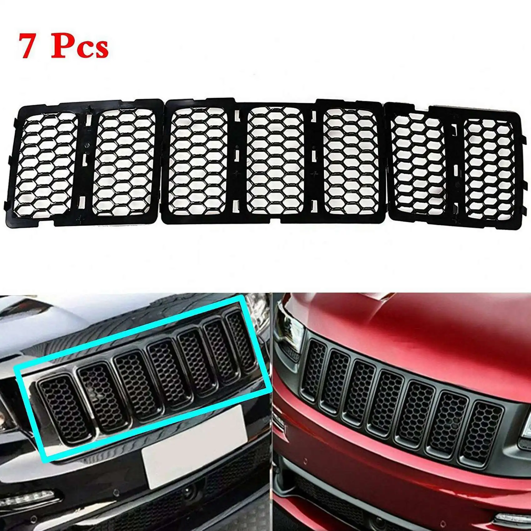 

Автомобильный черный Передний фрикционный сетчатый комплект 6x для Jeep Grand Cherokee 2014-2016