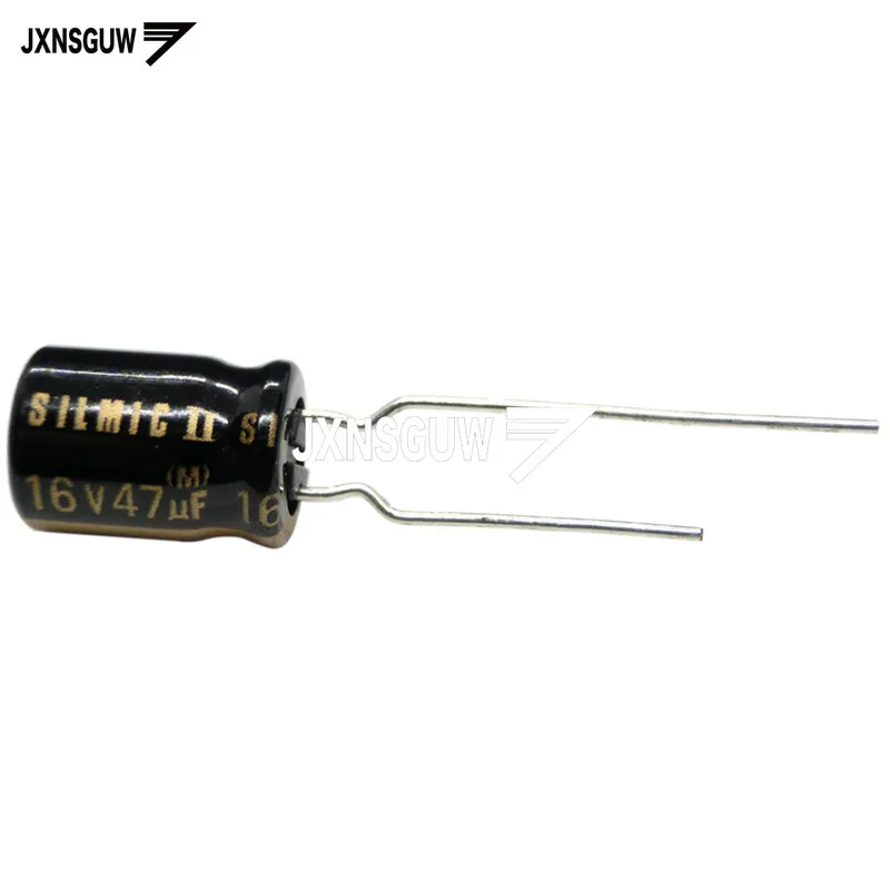 10PCS Original ELNA RFS SILMIC II 16V47UF 8X11.5MM Silk fiber audio electrolytic capacitor SILMICII 47UF 16V 85 degrees 47uf/16v