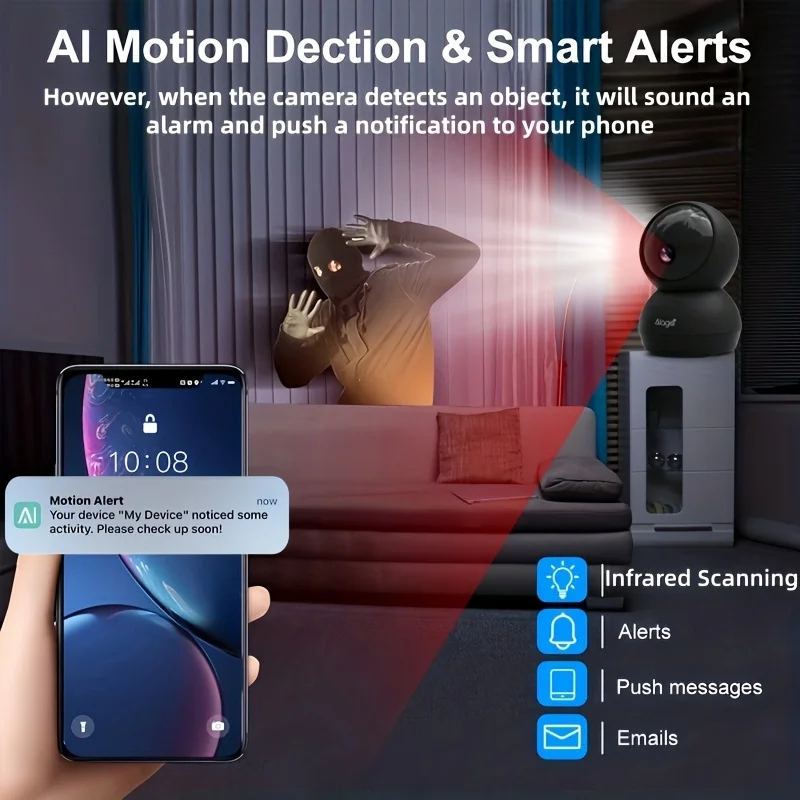 Wireless WIFI Monitoring Camera 360 degree intercom 3MP 1080P Home Security Camera Remote HD Night Vision Camera Monitor Smart Home 5