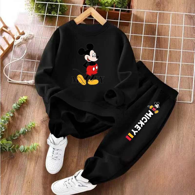 Mickey Print Kids Hoodie Set 5