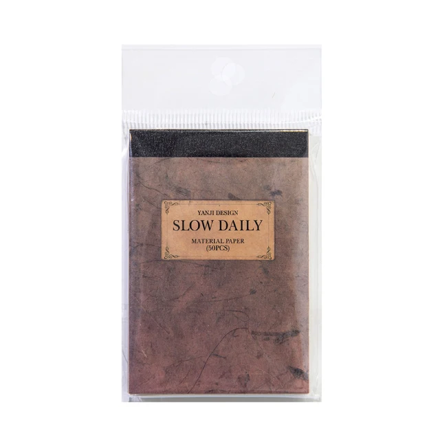 Minimalist Mini Material Notebook Slow Daily Series Light Retro Hand Account DIY Base Background Material Paper 2