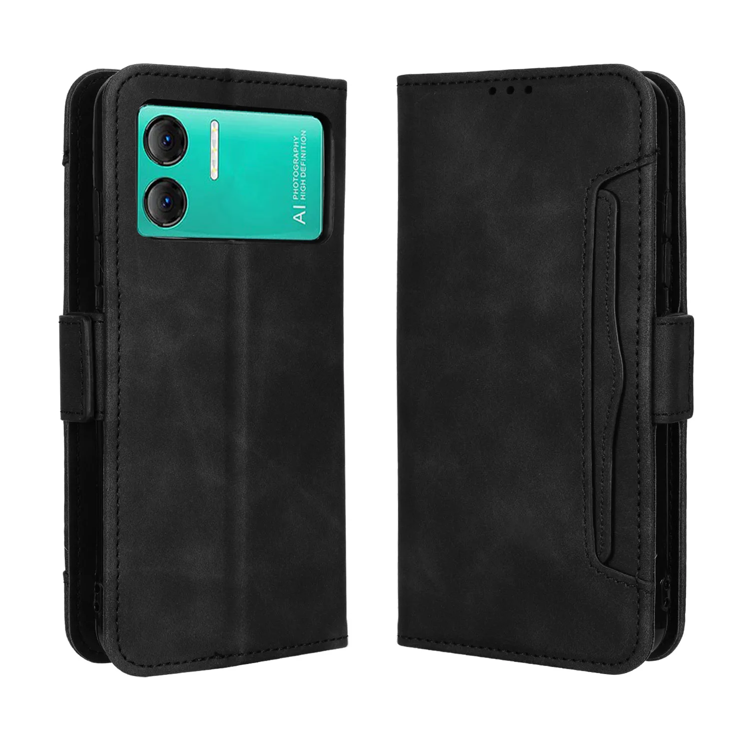 BMPNLSZ Flip Case Para Doogee S97 Pro + [4-Pack] Cristal Templado