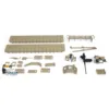 Desert Yellow M1A2 Abrams TUSKI RC Tank Metal Upgraded Part for HENG LONG Tamiya Plastic DIY Toys Army Car HL CS Remote TH21993 2
