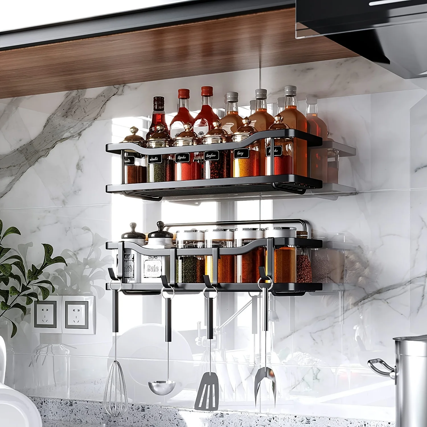 Adhesive Shower Caddy, Shower Shelf No Drilling Rustproof Stainless Steel Organizer for Inside & Ki