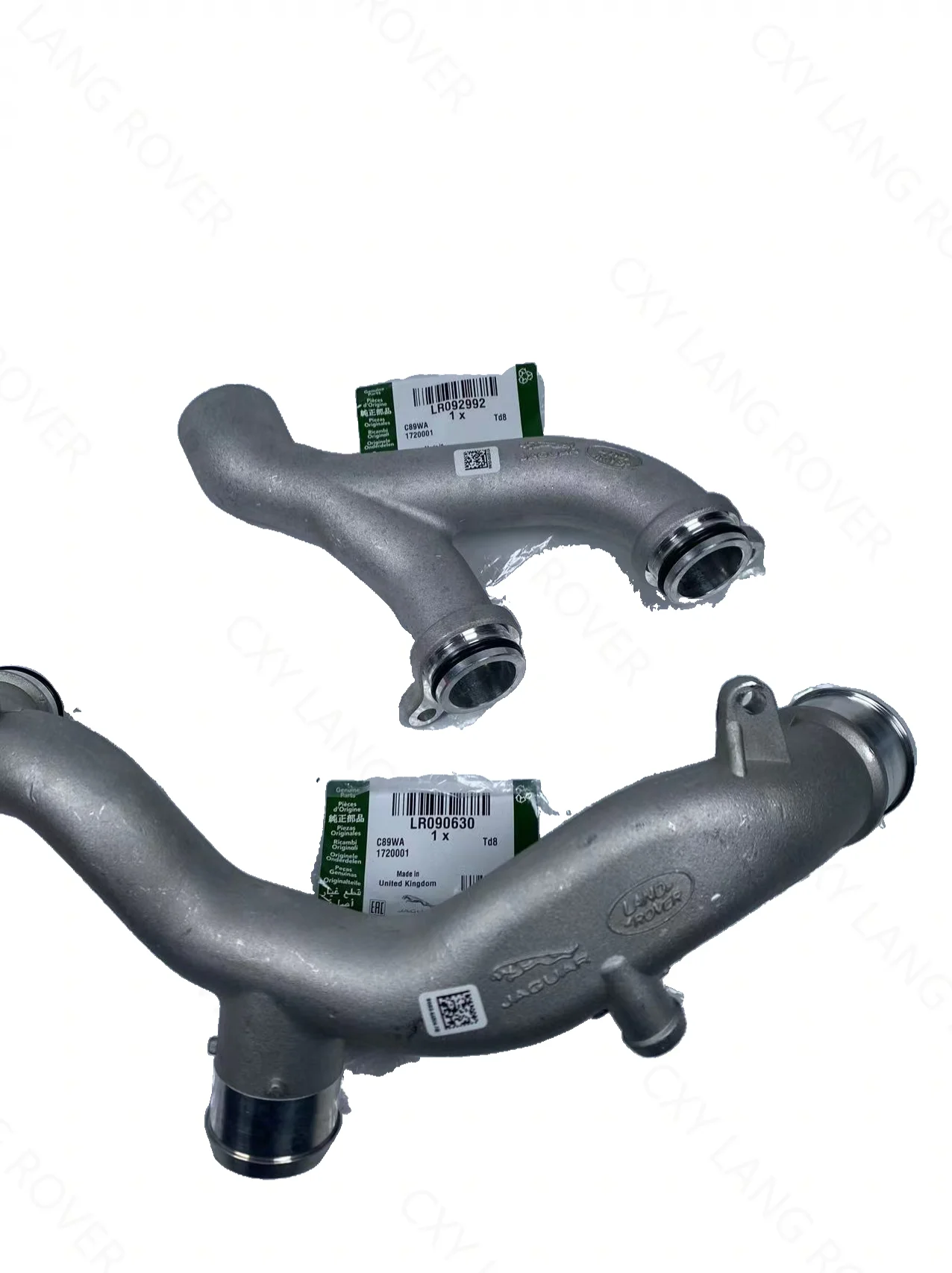 Aluminum Engine Coolant Pipe LR050934 LR090630 For Land Rover Defender