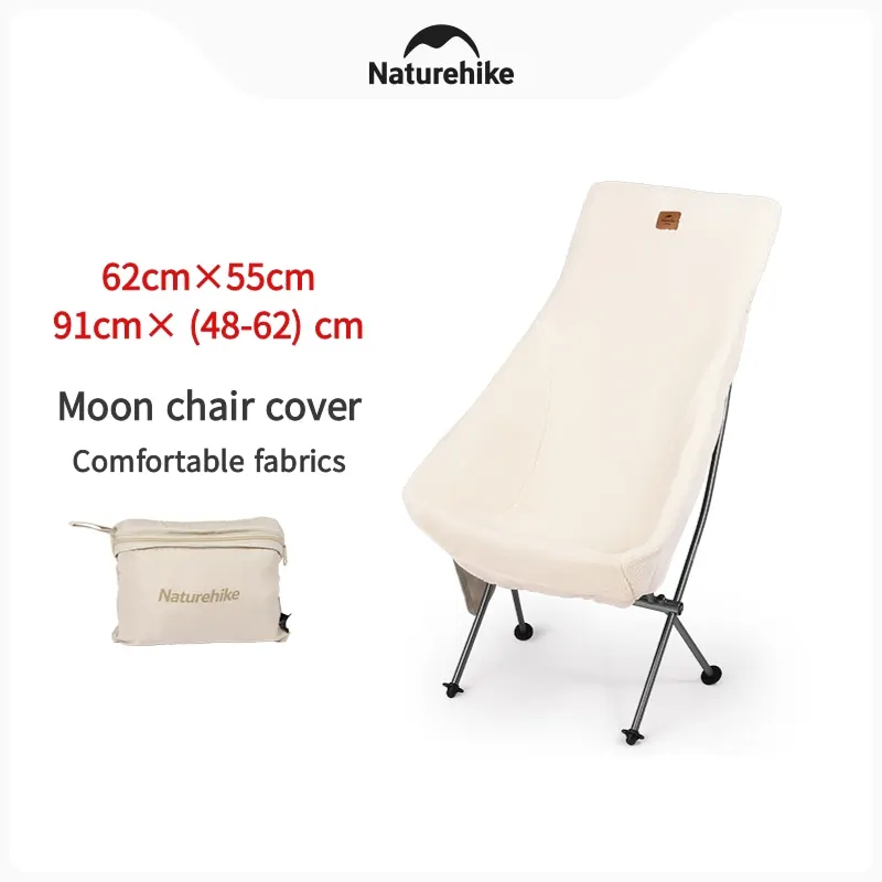 Naturehike 휴대용 캠핑 문 체어 커버, 편안한 피부 친화적 캐시미어 열 체어 커버, 쉽게 제거 및 세척 가능 