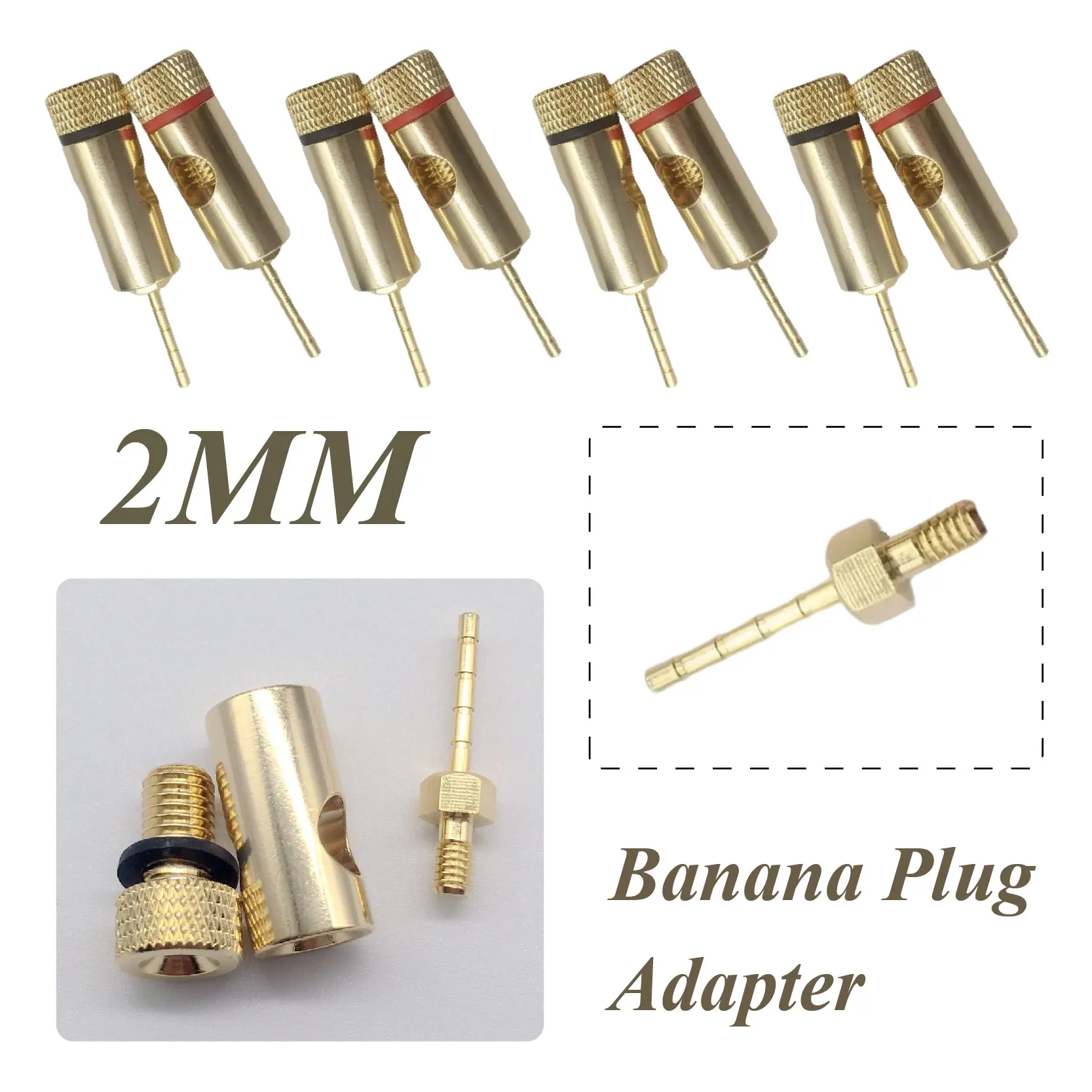 Connettore For Altoparlante A Banana Da 2 Mm 24K Rame - Foto 4