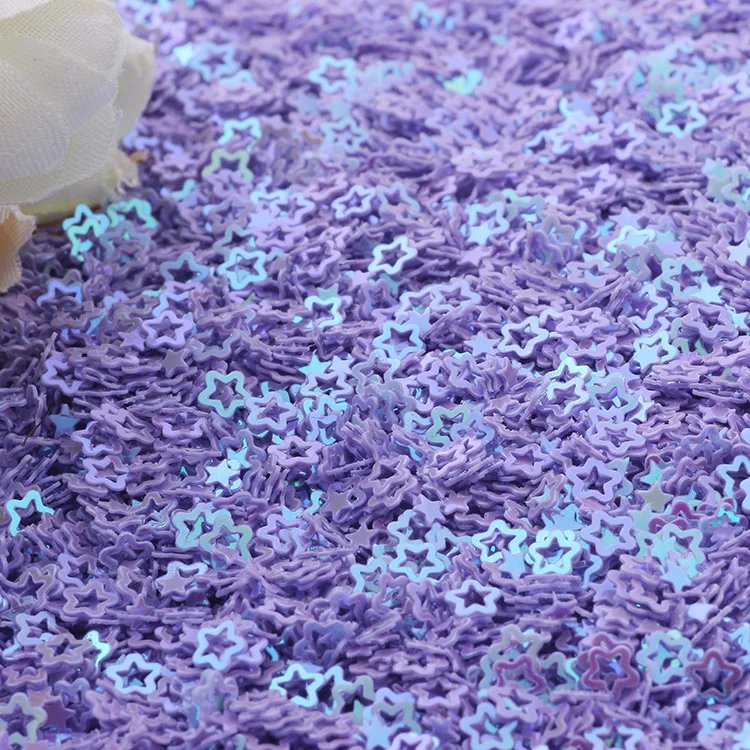 4mm 20g Stars Flower Glittering Sequins Paillettes Sprinkles For Slime Additives DIY Slime Accessories Filler Wedding Nail Art slime kit