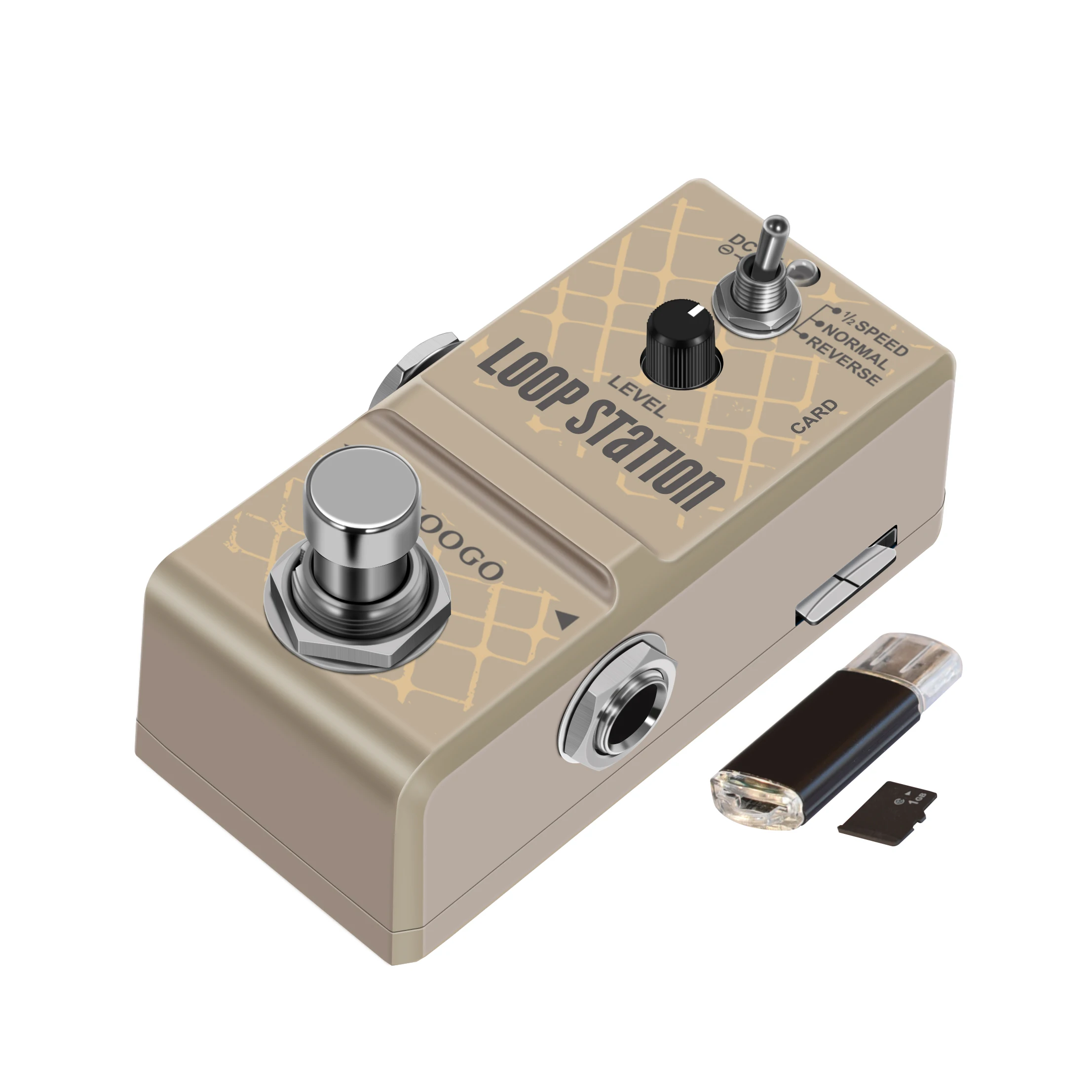 KoogoLN332ASGuitarMiniLoopStationSDCardPedalLooperEffect