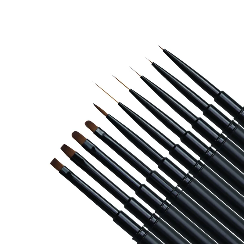 10Style Nail Art Brush Pen Pointing Drawing Line Builder Design Nail Polish UV Gel Tips Decoration Manicure 2