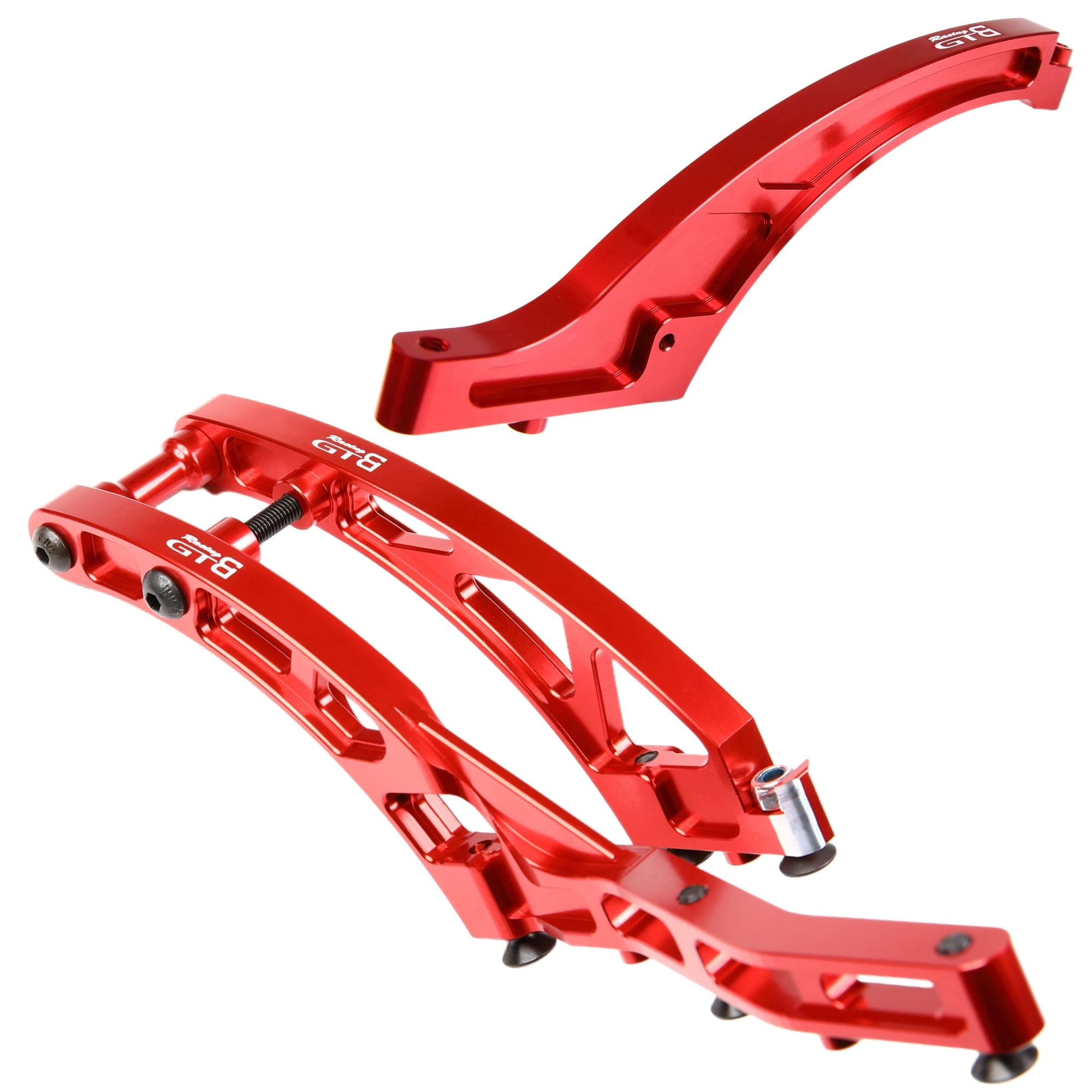 Gtb Cnc Alluminio Rc 1/5 Losi Dbxl 2.0 Gas Car Anteriore + Posteriore Chassis Brace Upgrade Part