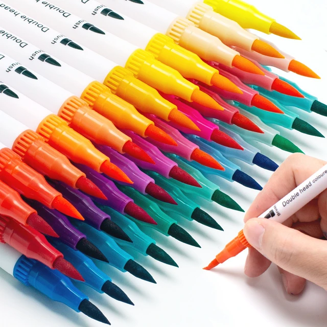 Double Head Watercolor Pen Washable