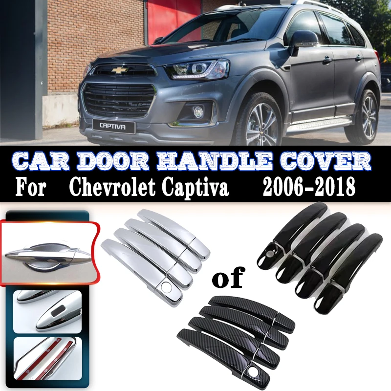 

For Holden Chevrolet Captiva C100 C140 2006~2018 2015 Car Door Handles Covers Exterior Scratch Protective Decor Car Accessories