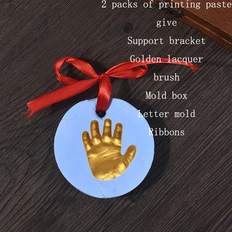 Baby Handprint Footprint Kit DIY Inkless Hand And Foot Art Crafts Ornament Keepsake Capture Memories Hand Foot