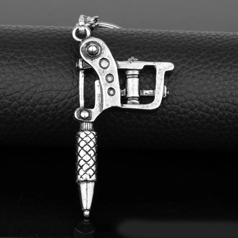 Tattoo Machine Keychain Car Backpack Pendant Accessories Unisex Gift