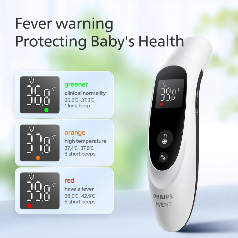 Digital infrared thermometer Non-contact ear forehead thermometer Measure body temperature PHILIPS AVENT
