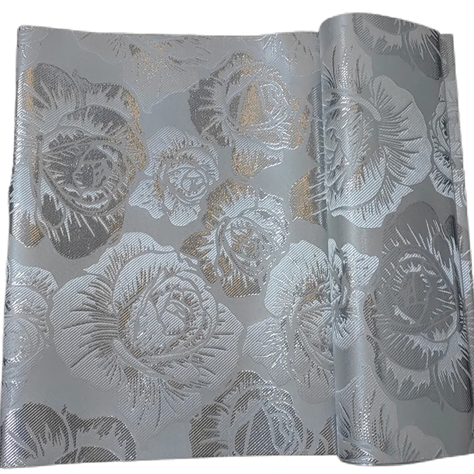 Hochwertiger Damaststoff für afrikanische Kopfbedeckung, 2-teiliges rosafarbenes Gele- und Wrapper-Set für Hochzeit, nigerianische Sego Headtie JX-12-11 – Detail 15