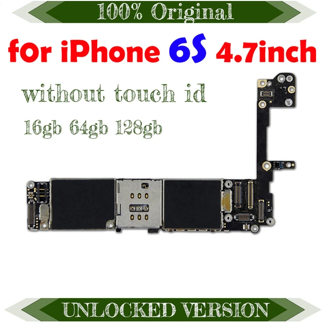 Support System Update Logic Board Original for iPhone 6S Motherboard with  Space Grey White Silver Gold Touch ID For iPhone6S MBS - AliExpress