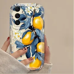 Lemon Bliss Protective Phone Case - Galaxy A20 A30 (Clear)