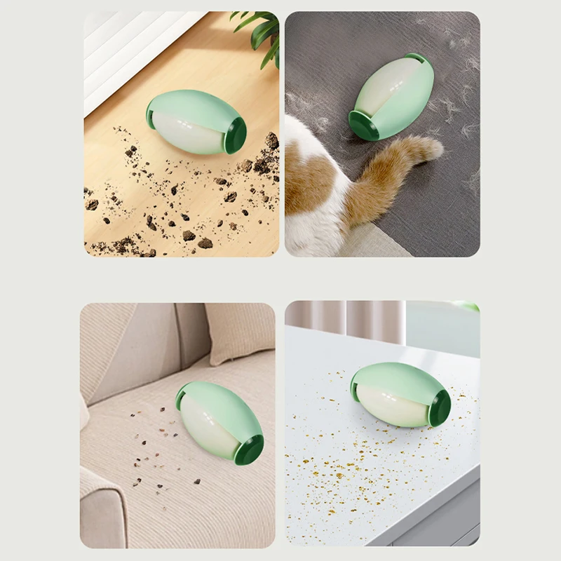 Roller Hair Remover Sticky Dust Remover Removable Reusable Washable Pet Hair Roller Brush Clothing