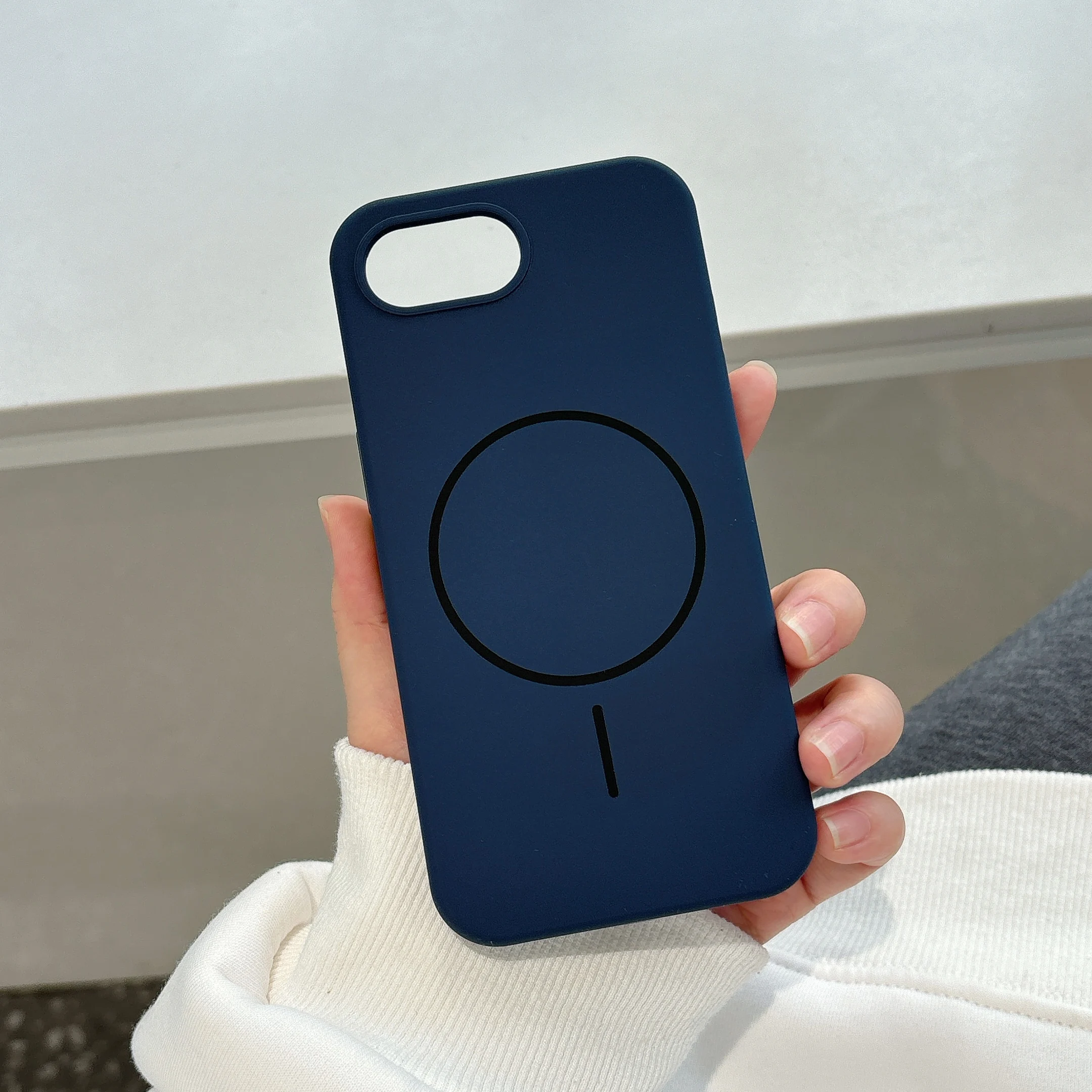 Magnetic Matte Soft Cover with Liquid Silicone